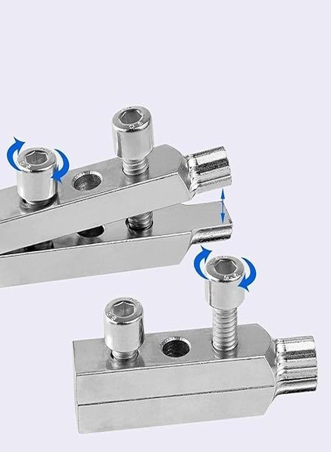 Veemok Faucet Angle Valve Broken Wire Extractor Adjustable Broken Valve Extractor Universal Screw Extractor Tool Broken Bolt Remover for 1/2 in and 3/4 in Stripped Thread, Stainless Steel Made - Image 3
